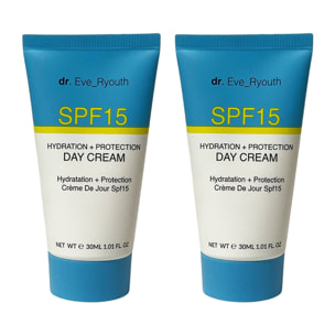 2 x Crema de día SPF15 Hidratación + Protección 30 ml