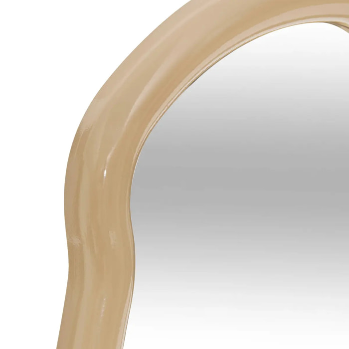 Miroir mural Reza beige 33x25cm