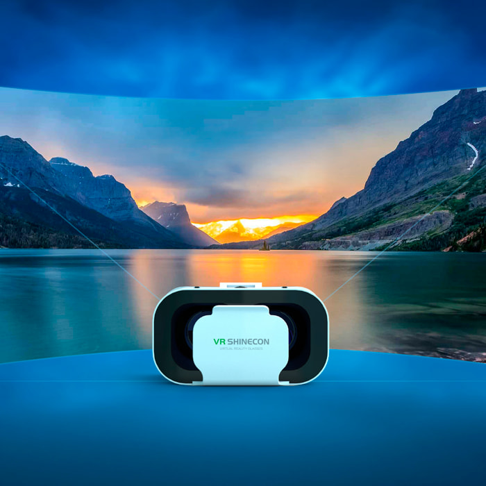 Gafas de realidad virtual G05A. Vista panorámica 360º con campo de visión de 100º. Compatibles con IOS, Android, HarmonyOS.