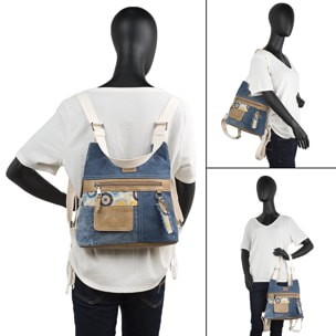 Bolso Mochila Mujer Lois Carolina Azul