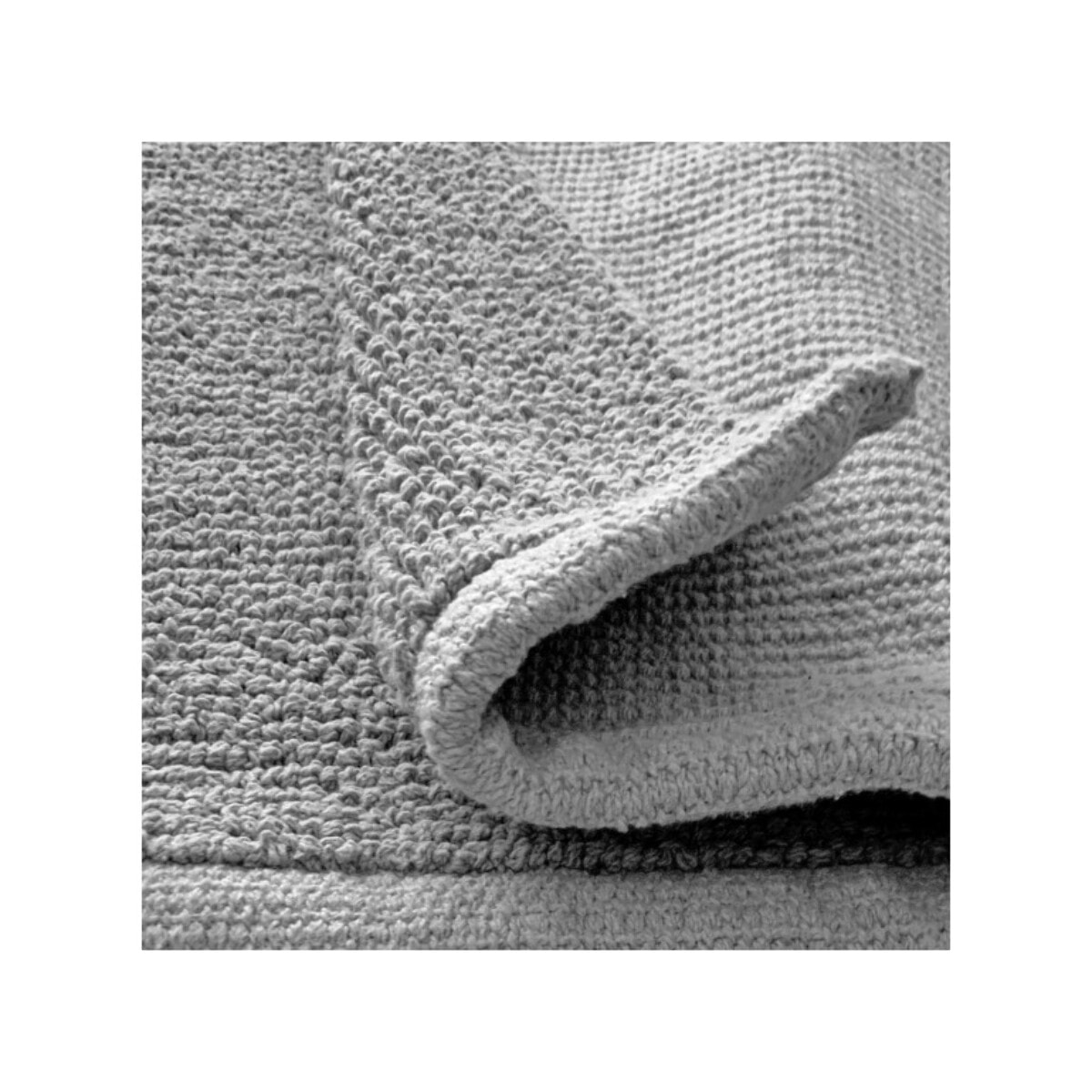 Tapis de salle de bain rectangulaire 40 x 60 cm en coton - WILLOW