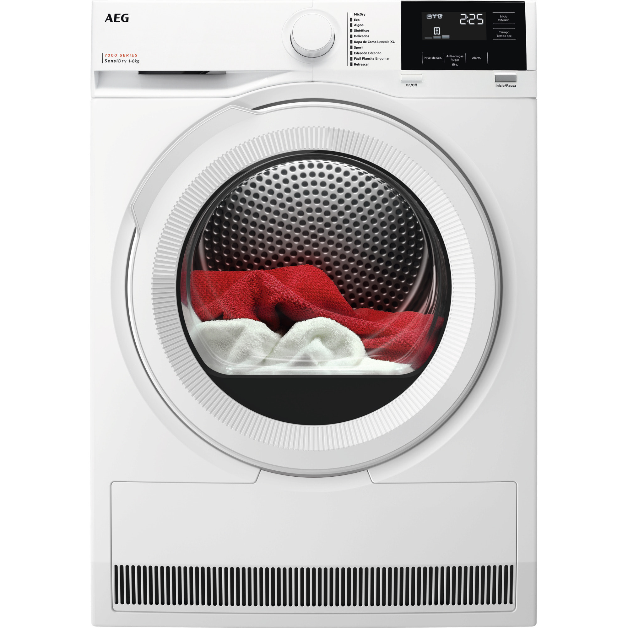 AEG Secadora con Bomba de Calor Serie 7000 SensiDry® de 8 kg TR718P2OB