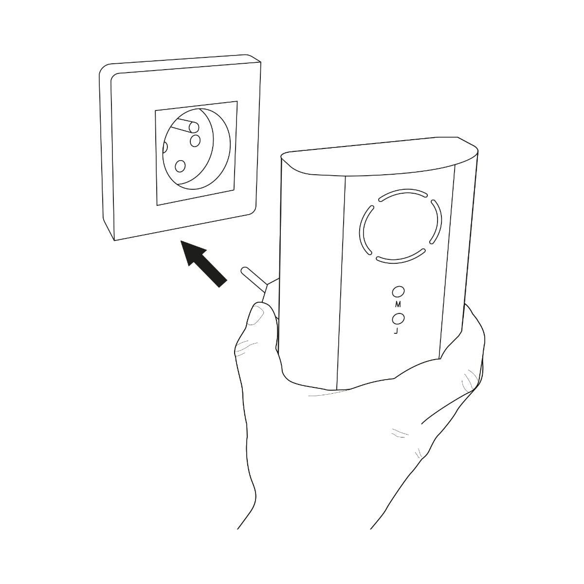 Pack de 20 carillons Plug Flash avec 2 boutons d'appel chacun Extel