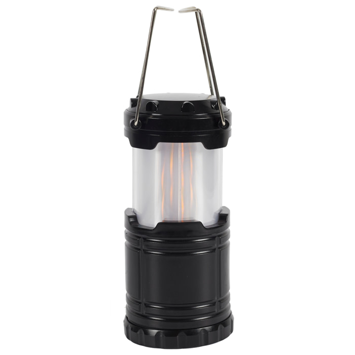 LUMINAIRE CAMPING EFFET FLAMME ET LED BLANCHE