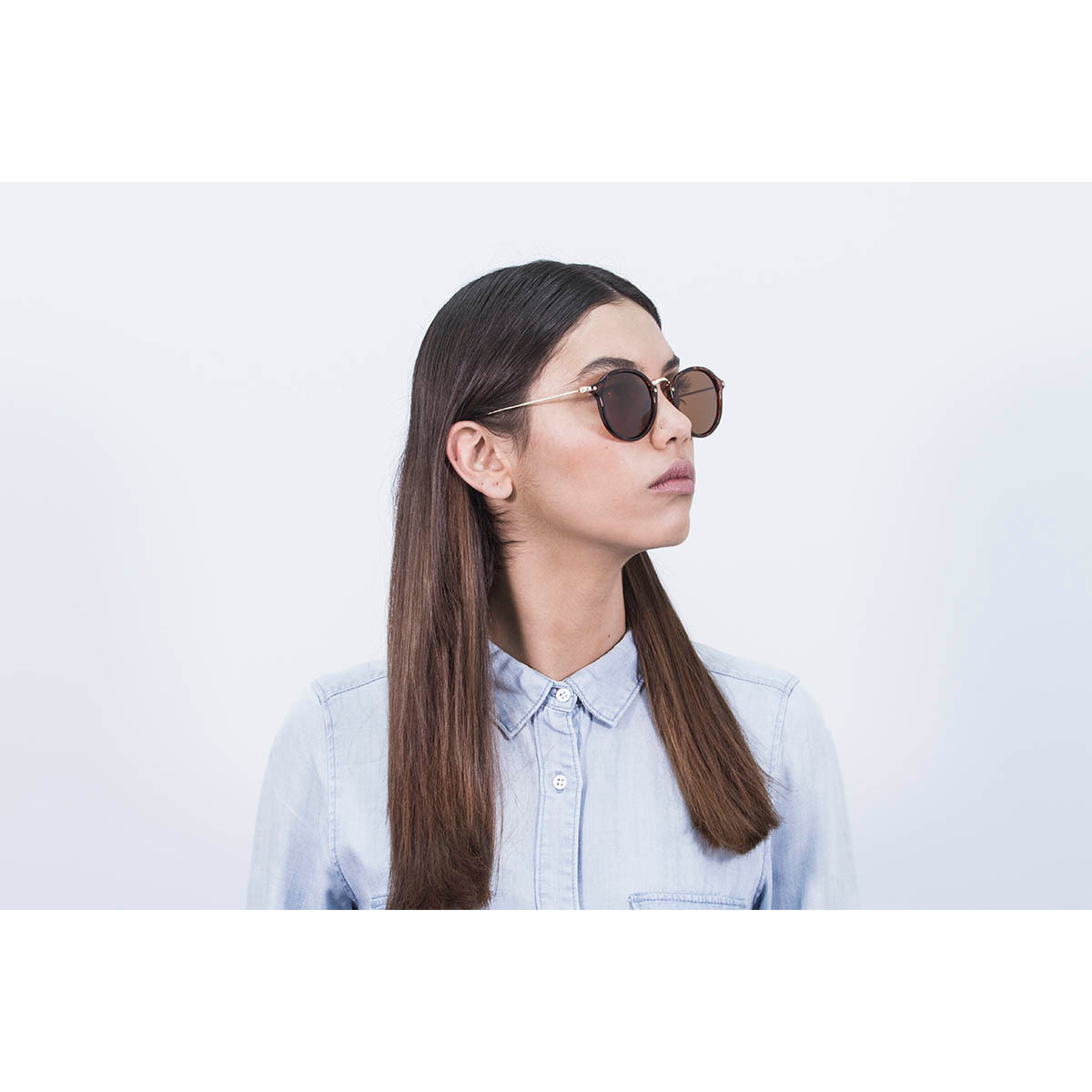 GAFAS DE SOL SUNPERS BIARRITZ METAL BRIDGE & TEMPLE de color Marron
