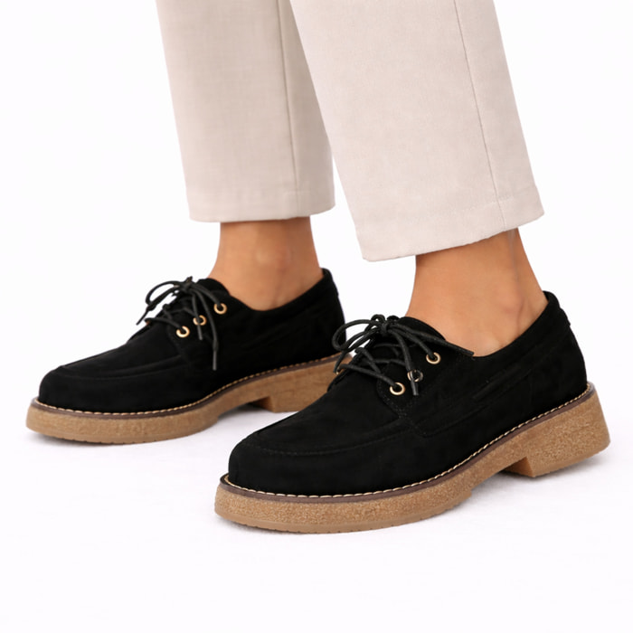 Mocassino stringato - tacco 4,0 cm