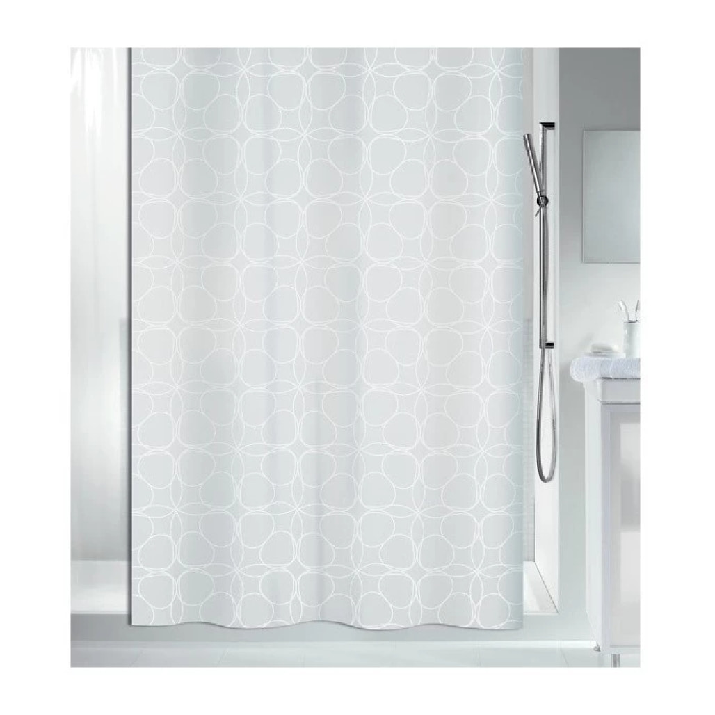 Rideau de douche Polyester FILIGRAN 180x200cm Blanc Spirella