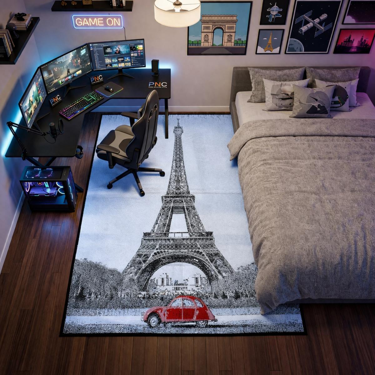 Tapis fin imprimé Leta our Eiffel