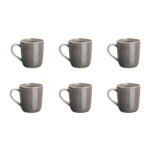 Mug STELLAR 40cl - 6 pièces - Gris béton