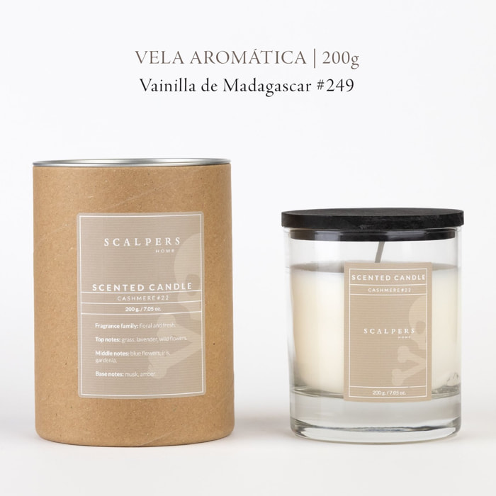 Vela aromática 200g aroma cachemir scalpers home