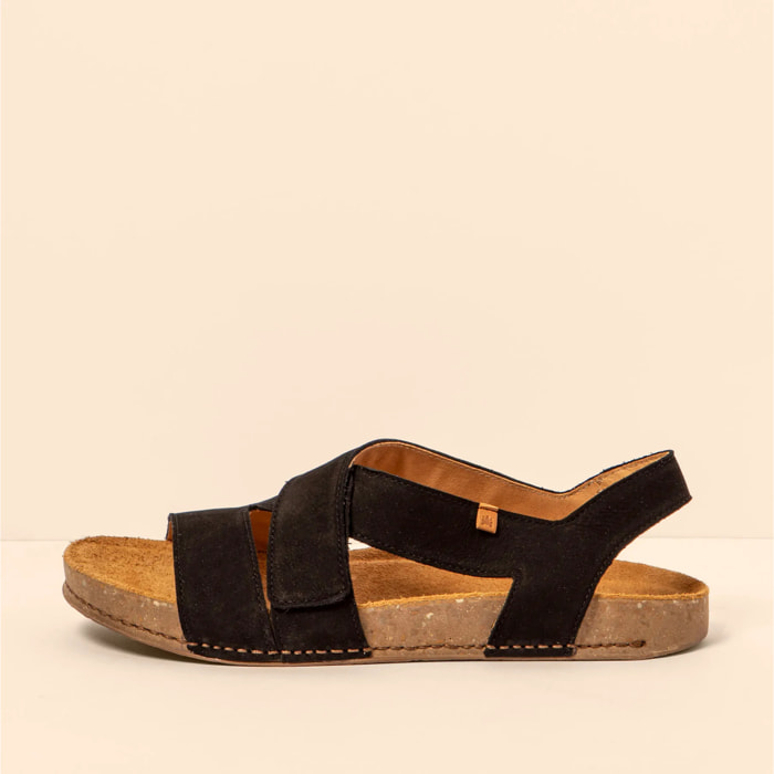 Sandalias N5799 NOBUCK LAVADO BLACK / BALANCE color Black