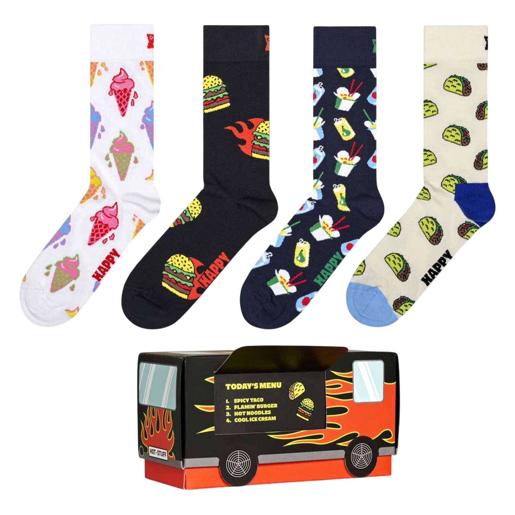 Calcetines 4 pack food truck