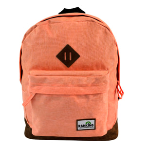 Mochila Americano Ranking Coral. Compartimento portalaptop. Espaldera acolchada.