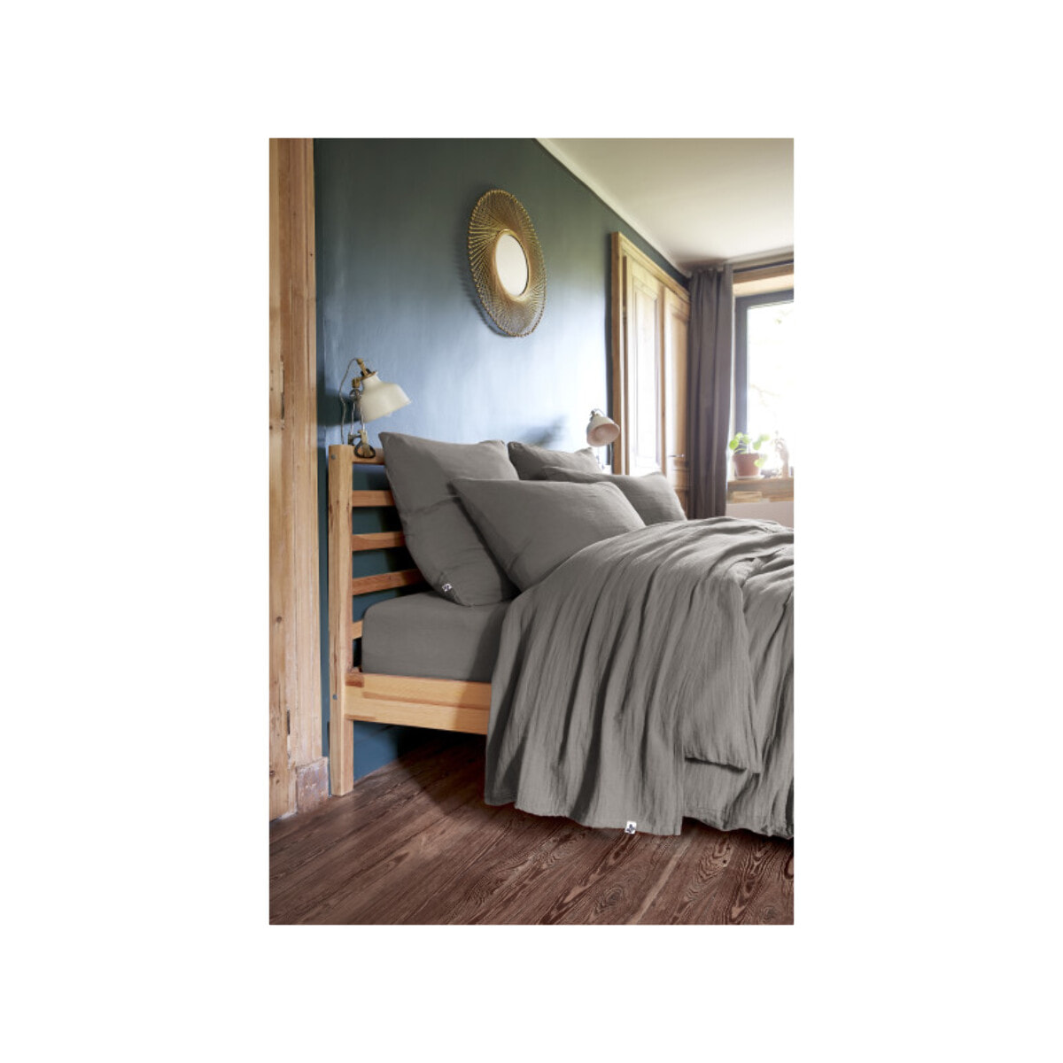 Housse de couette 140x200 cm en gaze de coton - GAIA