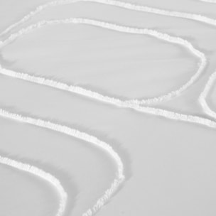 Parure housse de couette coton blanc