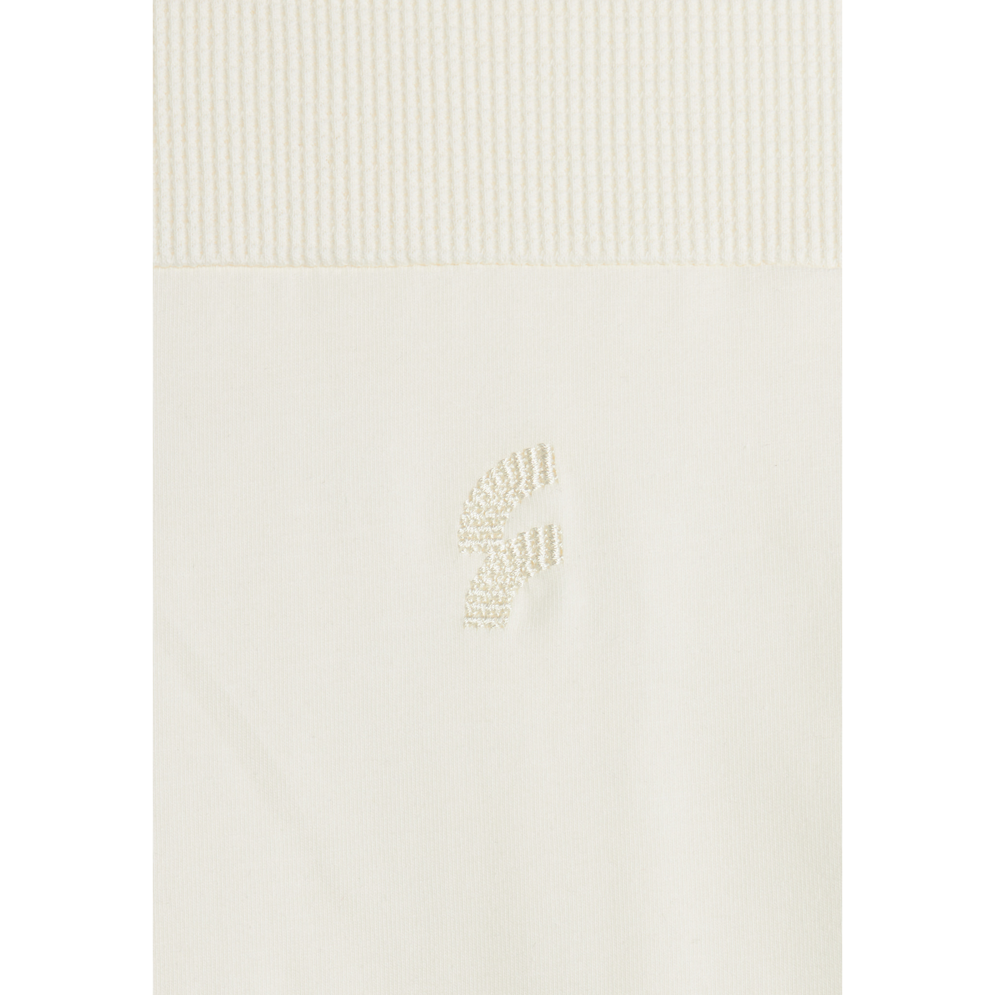 T-shirt in Uomo con Carré e Maniche in Tessuto Waffle