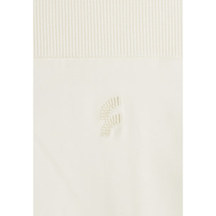 T-shirt in Uomo con Carré e Maniche in Tessuto Waffle