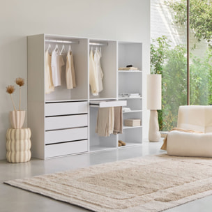 Kit dressing modulable décor bois 3 éléments MODULO