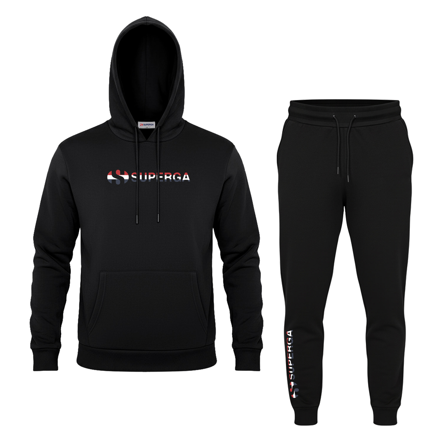 Tuta Uomo SUPERGA Cotone Felpato Cappuccio