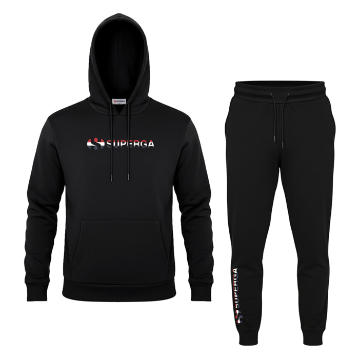 Tuta Uomo SUPERGA Cotone Felpato Cappuccio