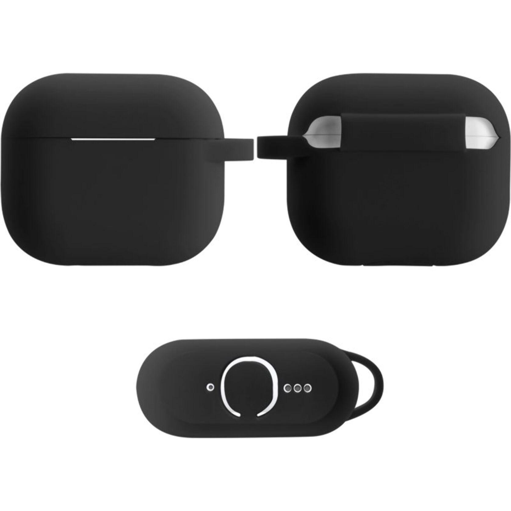 Pack ESSENTIELB étui de protection / coque noir - Compatible AirPods 4 et AirPods 5
