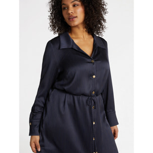 Fiorella Rubino - Vestito chemisier con cintura - Blu