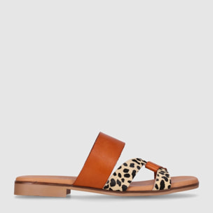 Sandalias de Piel - Cuero - Tacón: 3 cm