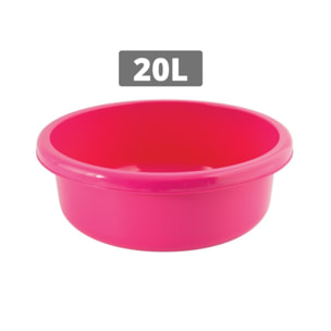 Bassine de lavage ronde 20L Fuschia MSV