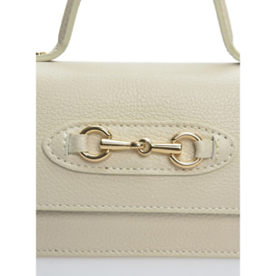 Borsa a spalla Anna Luchini Beige
