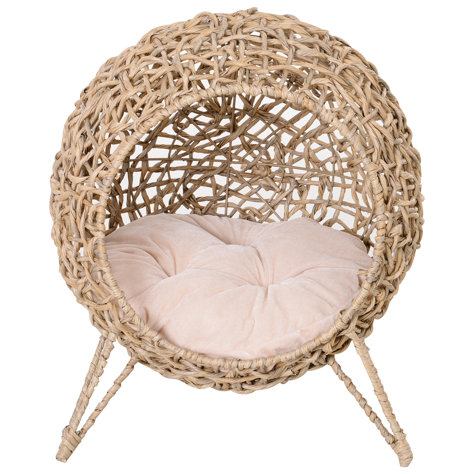 Cueva para Gatos de Algodón Î¦52x58 cm Madera Natural