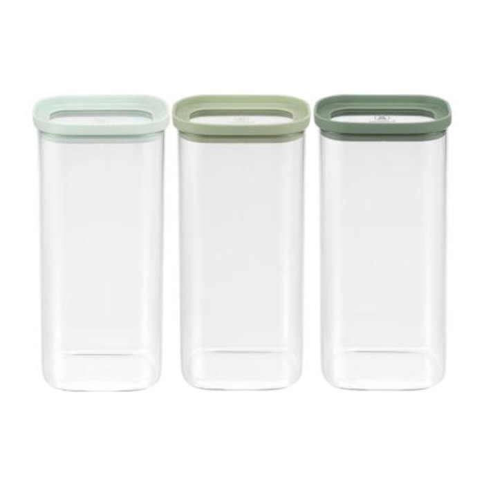 Lot de 3 bocaux en verre 2000ml