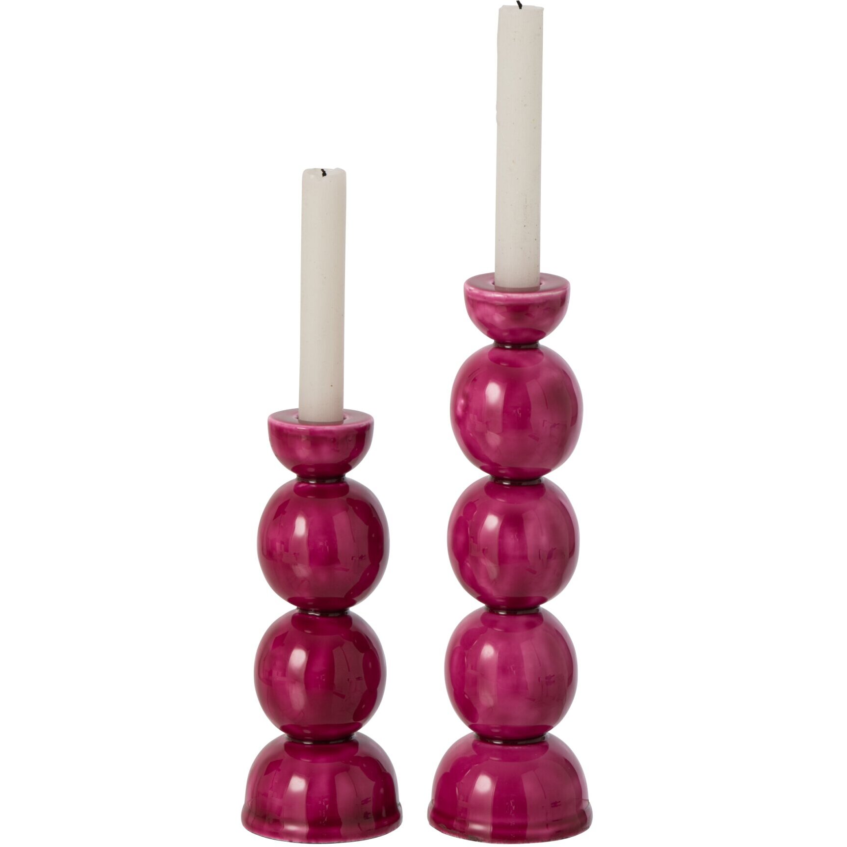 J-Line 2 chandeliers - fer - fuchsia
