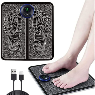 Tapis de massage des pieds automatique electrique Herzberg HG04258