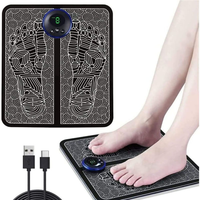 Tapis de massage des pieds automatique electrique Herzberg HG04258