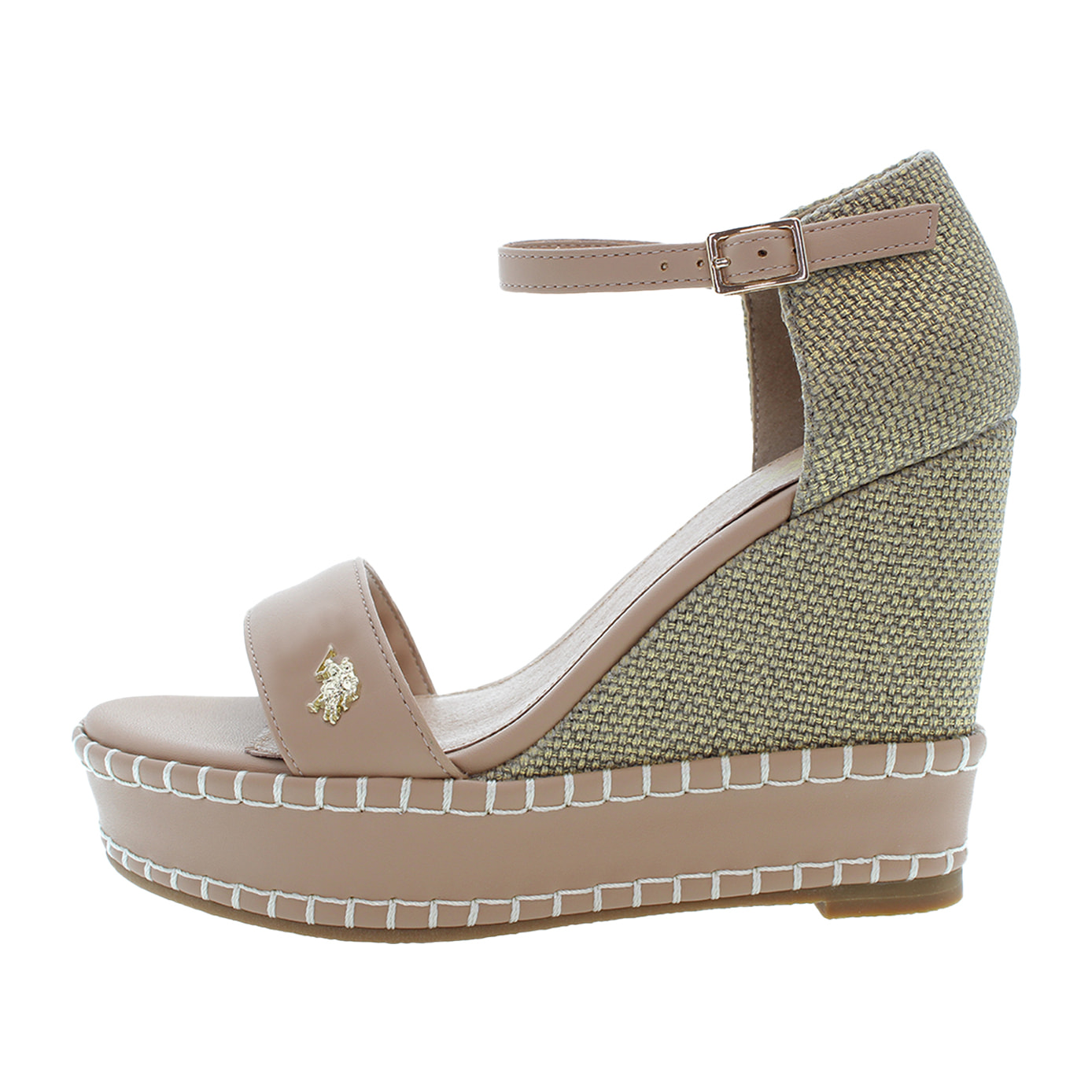 U.S. Polo Assn. - Sandali AYLIN025W/5YC1 in canvas per donna