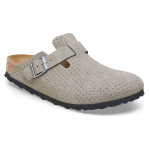 Ciabatte Birkenstock Boston Vl Dotted Stone Coin Grigio