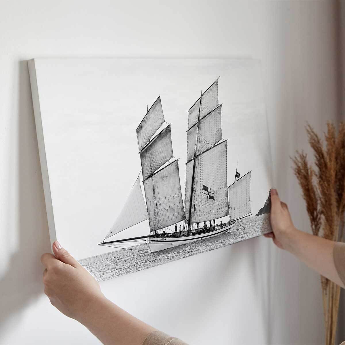 Tableau bateau Voilier la Granvillaise Toile imprimée