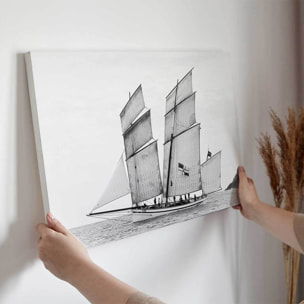 Tableau bateau Voilier la Granvillaise Toile imprimée