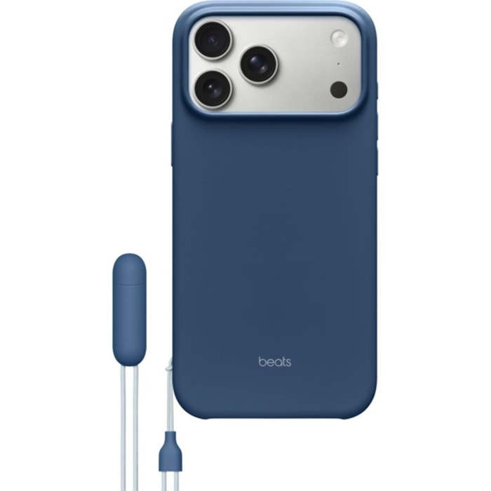 Coque BEATS iPhone 17 Pro Max Magsafe stand bleu