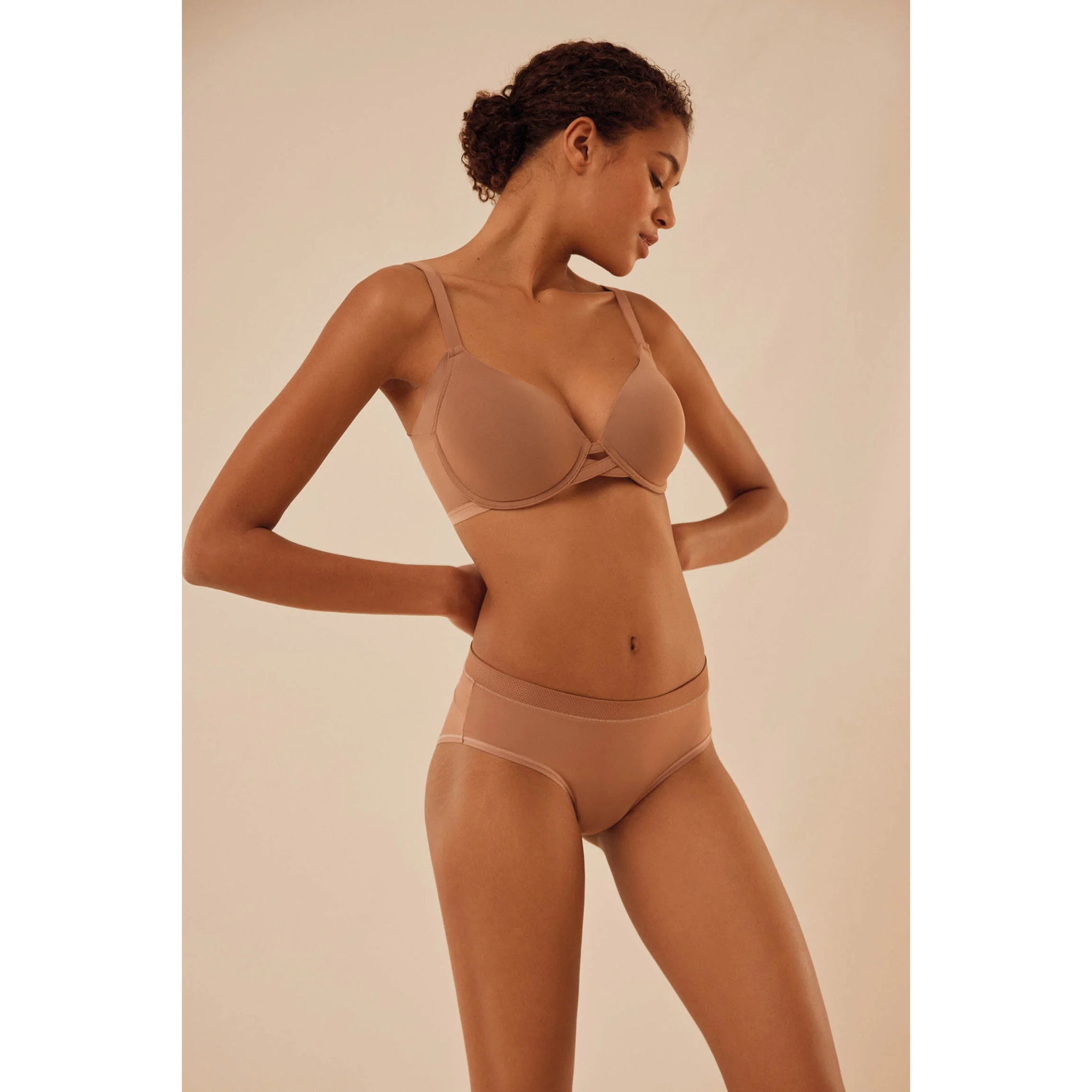 Mutandina midi marroni