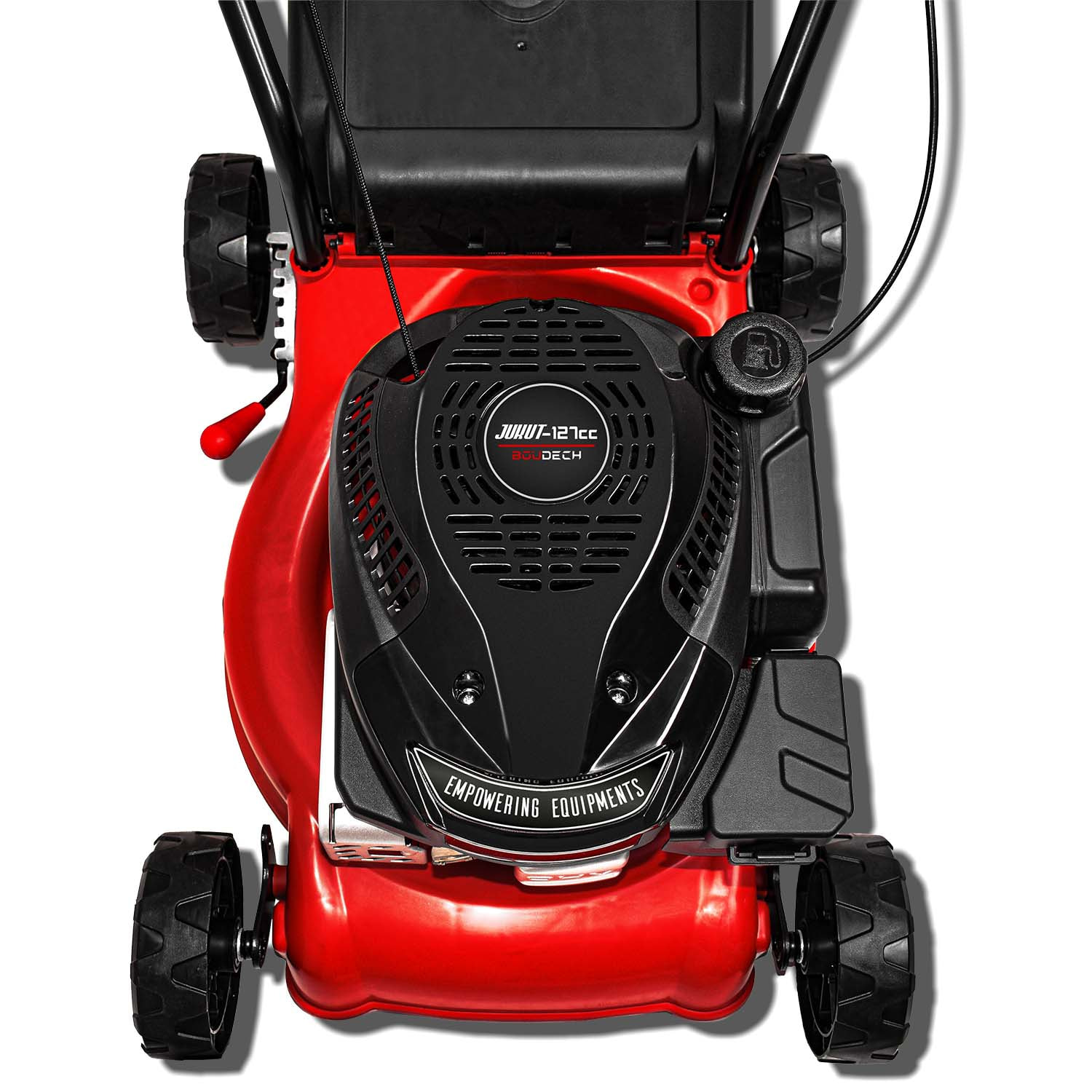 Tagliaerba a spinta motore a scoppio 132cc 1,9HP OHV 4 Tempi ampiezza di taglio di 400mm