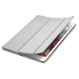 Étui Smart Cover iPad 9.7' (2017/2018) / iPad Air (2013/2014) / iPad Pro 9.7' (2016) Argent à Rabat avec Support