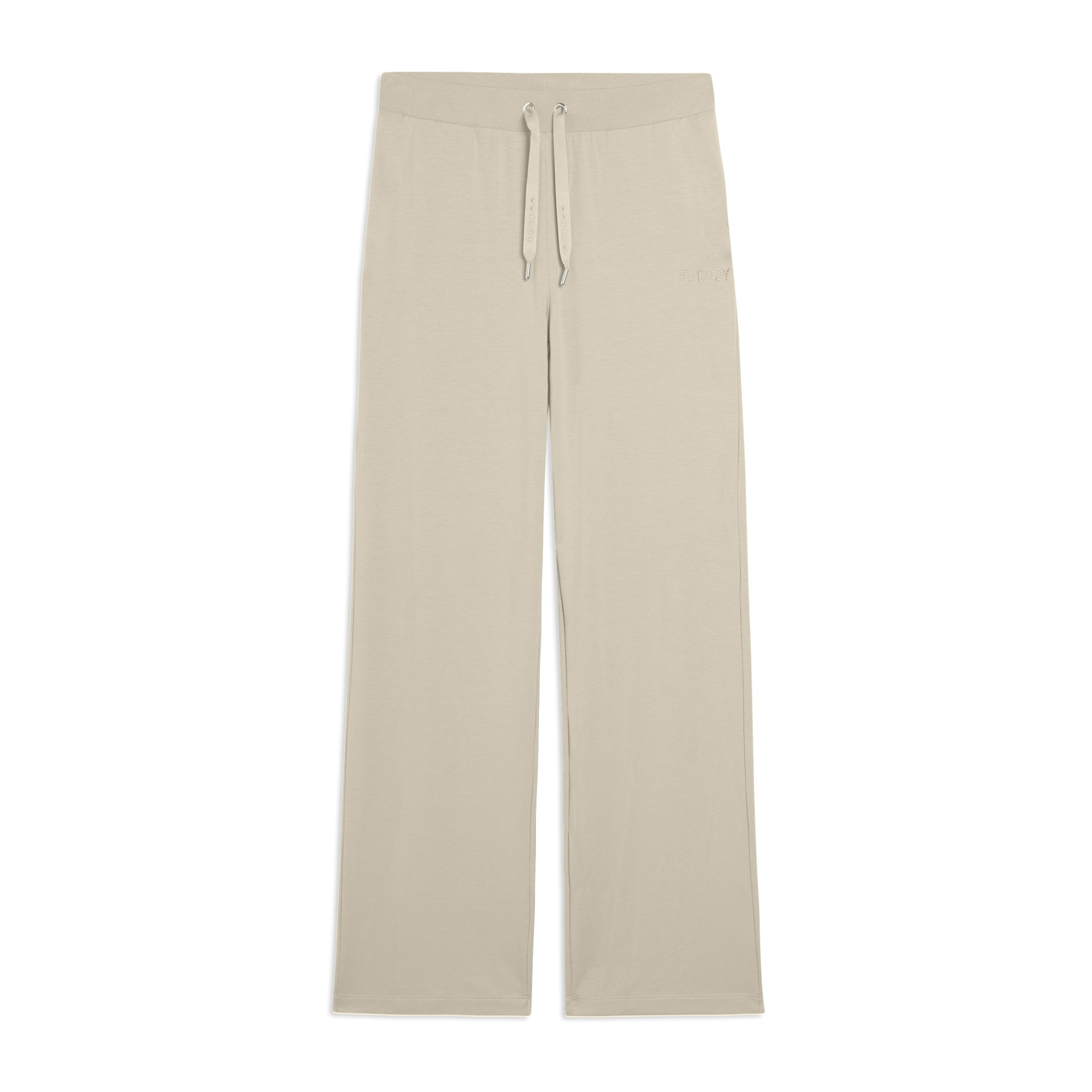 Pantaloni Sportivi con gamba Wide Leg e strass