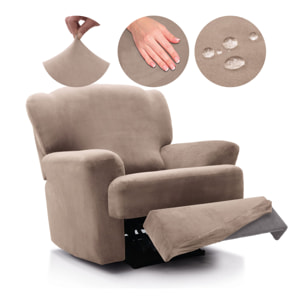 Funda TERCIOPELO ANTIMANCHAS Multi elástica para RELAX modelo VERONICA