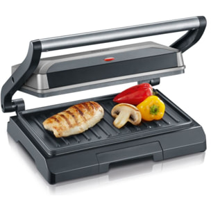 Grille-viande SEVERIN KG 2394 gris, 23x14.5 cm