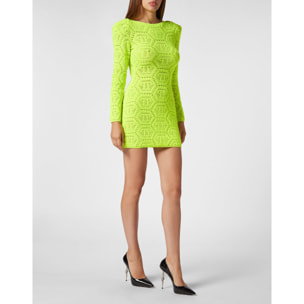 PHILIPP PLEIN Vestido de punto MONOGRAM