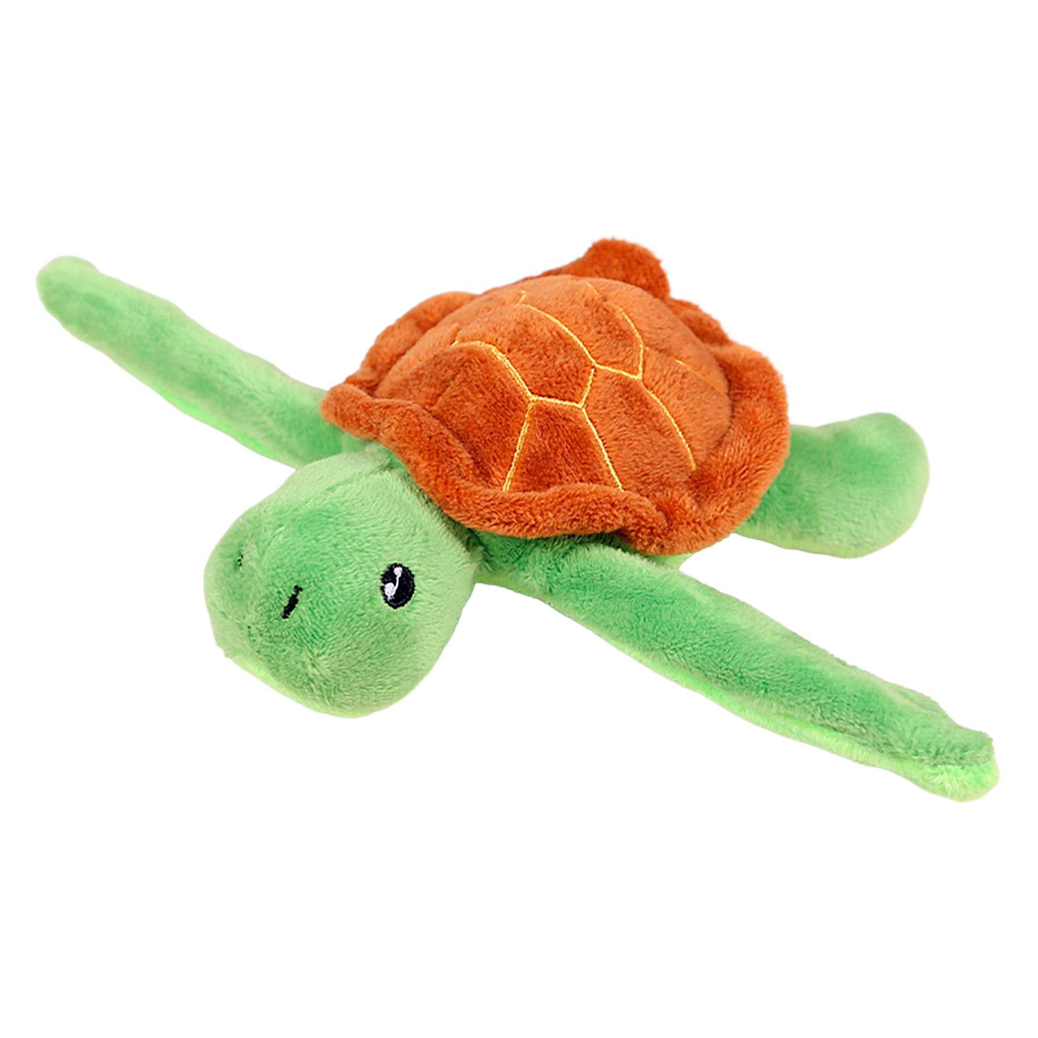 Peluche extra morbido e soffice. Design tartaruga con meccanismo avvolgente. 14 cm.