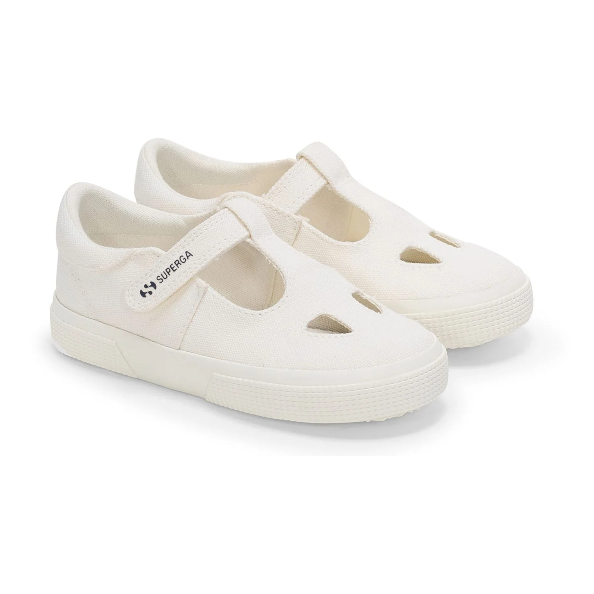 Sandali Superga Bambino/a Bianco 3662 Kids Cotton Eyes Leggera