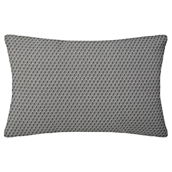 Coussin - motifs otto - coton - gris - 30X50 cm