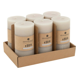 Bougie rustique gris taupe 445g